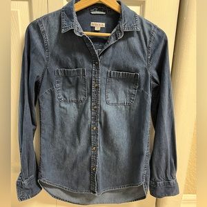 Merona Long Sleeve Denim Button-down Shirt